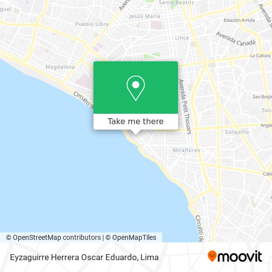 Eyzaguirre Herrera Oscar Eduardo map