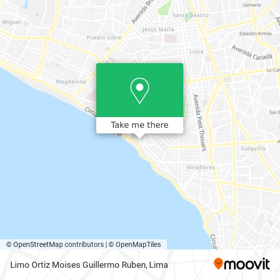 Limo Ortiz Moises Guillermo Ruben map