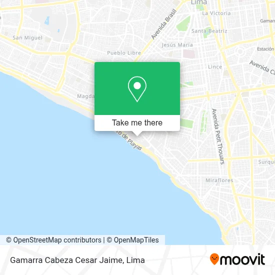 Gamarra Cabeza Cesar Jaime map