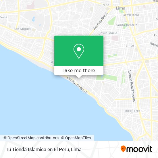 Tu Tienda Islámica en El Perú map