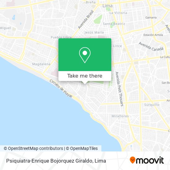Psiquiatra-Enrique Bojorquez Giraldo map