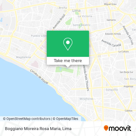 Mapa de Boggiano Moreira Rosa Maria