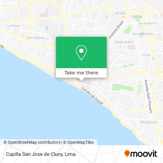 Capilla San Jose de Cluny map