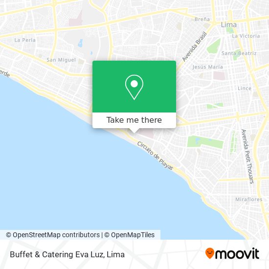 Buffet & Catering Eva Luz map