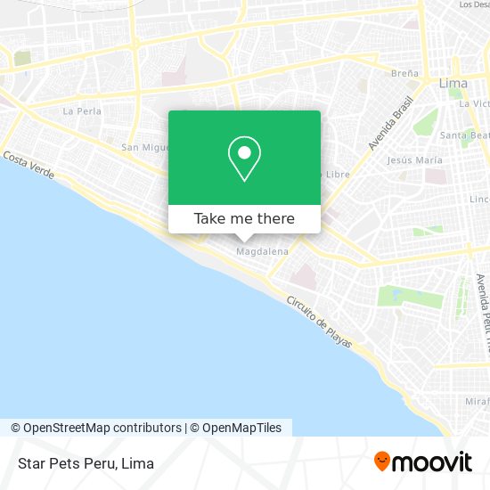 Mapa de Star Pets Peru