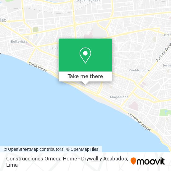 Construcciones Omega Home - Drywall y Acabados map