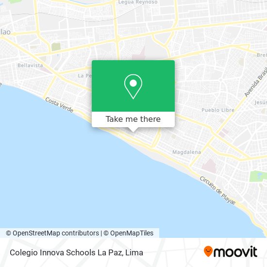 Colegio Innova Schools La Paz map