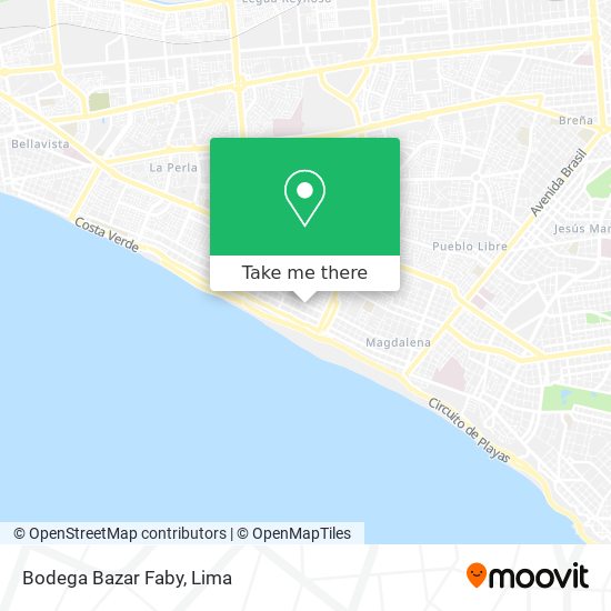 Bodega Bazar Faby map