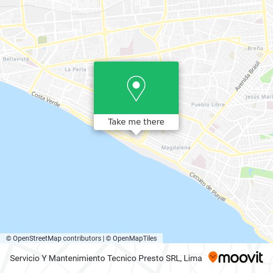 Servicio Y Mantenimiento Tecnico Presto SRL map
