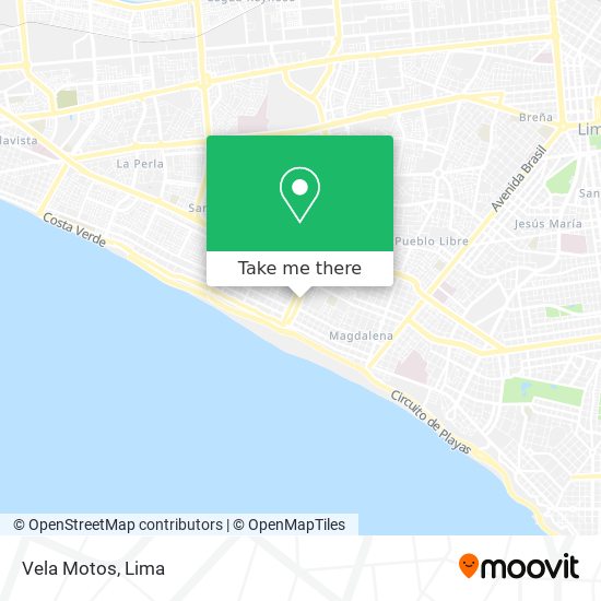 Vela Motos map