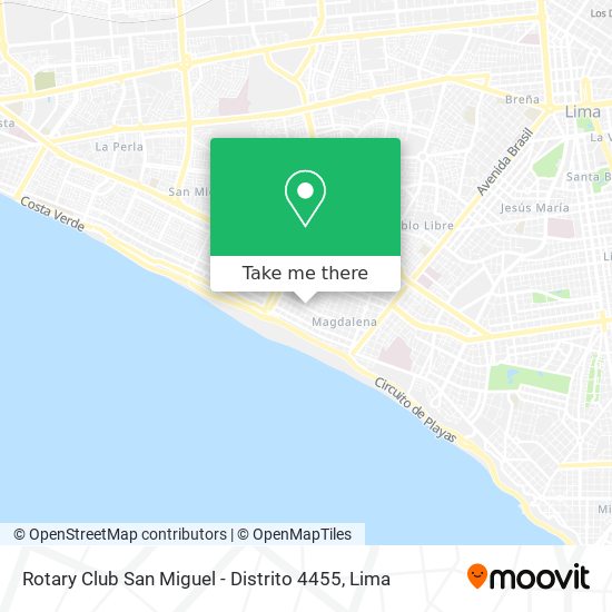 Rotary Club San Miguel - Distrito 4455 map