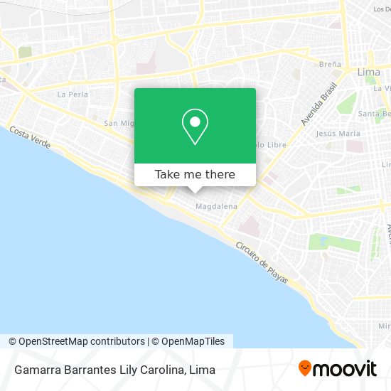 Gamarra Barrantes Lily Carolina map