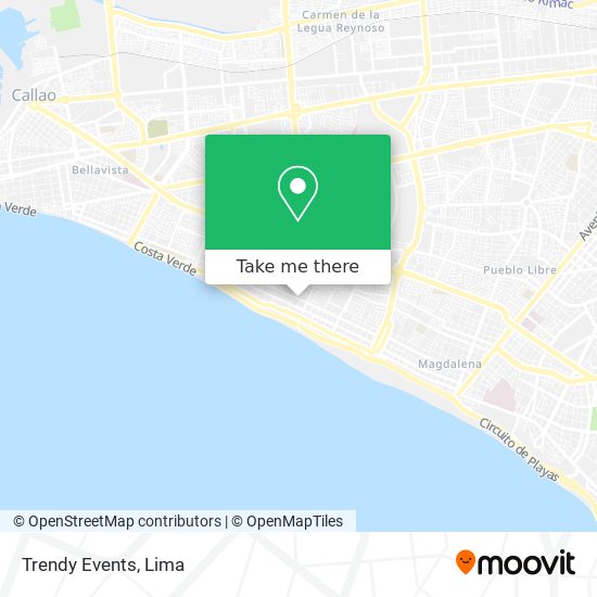 Trendy Events map