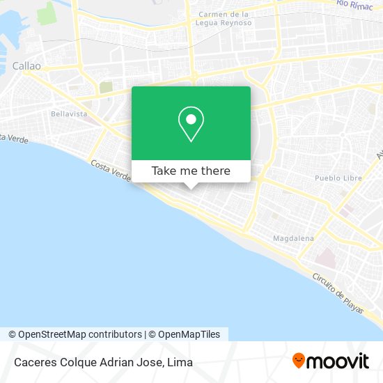 Caceres Colque Adrian Jose map