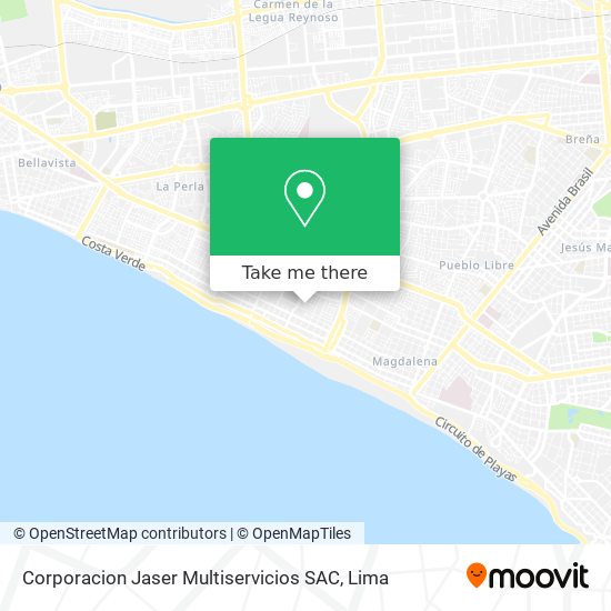 Corporacion Jaser Multiservicios SAC map