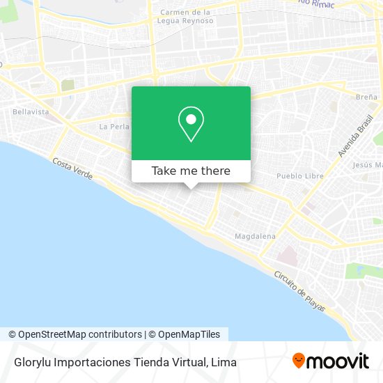 Glorylu Importaciones Tienda Virtual map