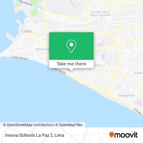 Innova Schools La Paz 2 map