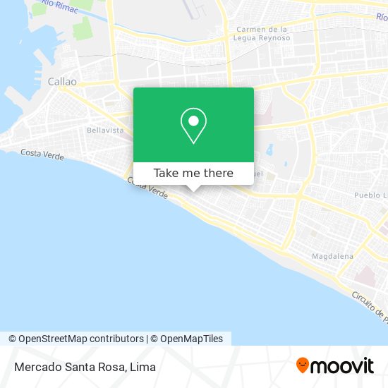 Mercado Santa Rosa map