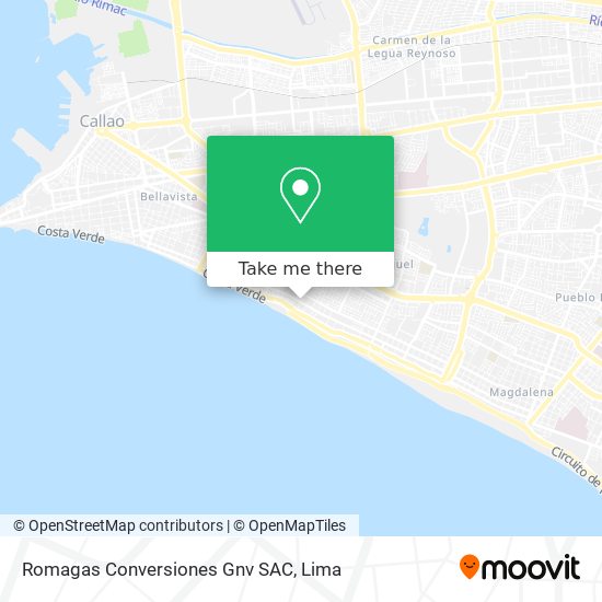 Romagas Conversiones Gnv SAC map