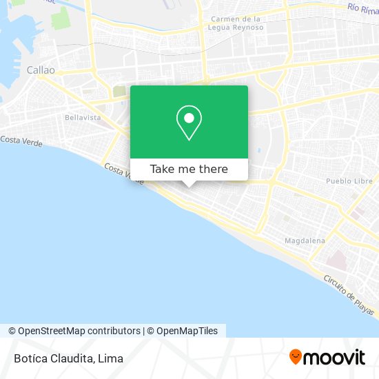 Botíca Claudita map