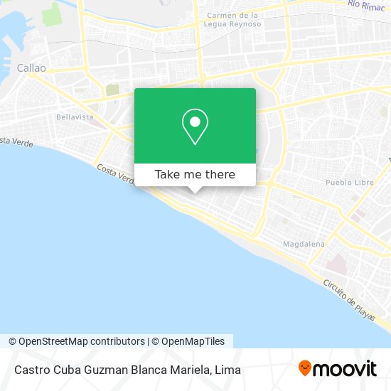 Castro Cuba Guzman Blanca Mariela map