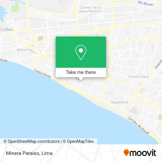 Mapa de Minera Paraiso