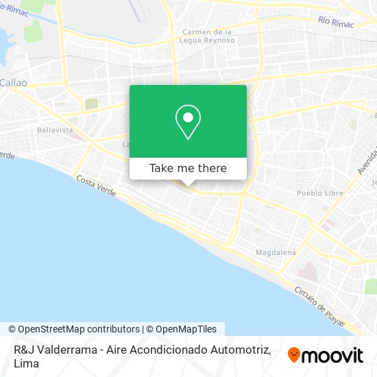 R&J Valderrama - Aire Acondicionado Automotriz map