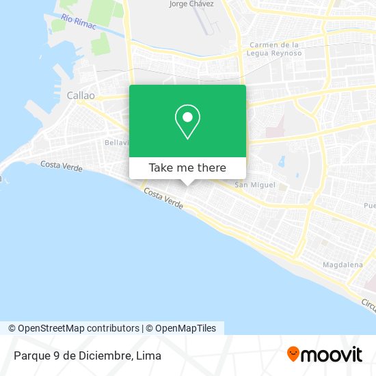 Mapa de Parque 9 de Diciembre