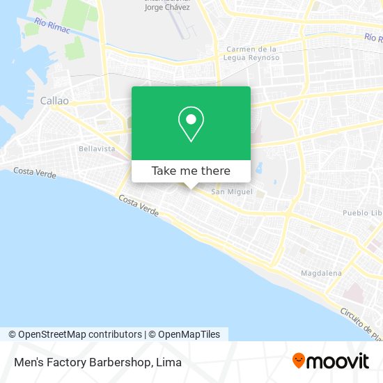 Men's Factory Barbershop map