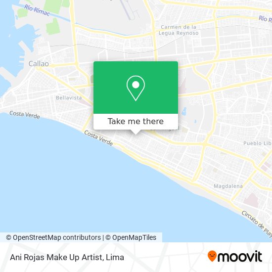 Ani Rojas Make Up Artist map