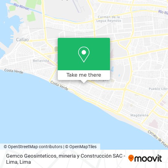 Gemco Geosinteticos, minería y Construcción SAC - Lima map