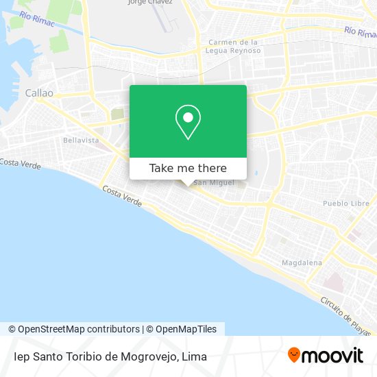 Iep Santo Toribio de Mogrovejo map