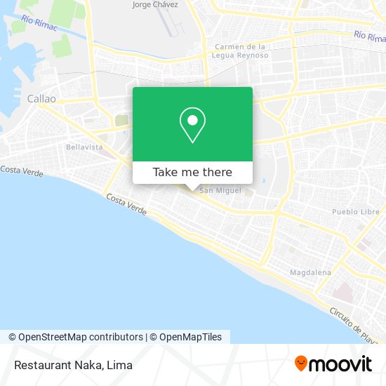 Restaurant Naka map