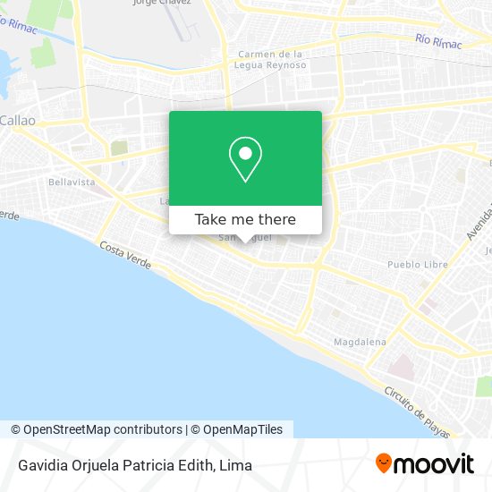Gavidia Orjuela Patricia Edith map