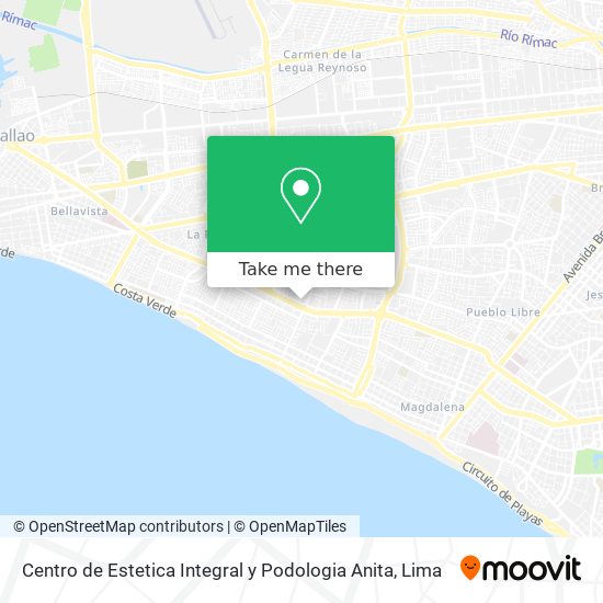 Centro de Estetica Integral y Podologia Anita map