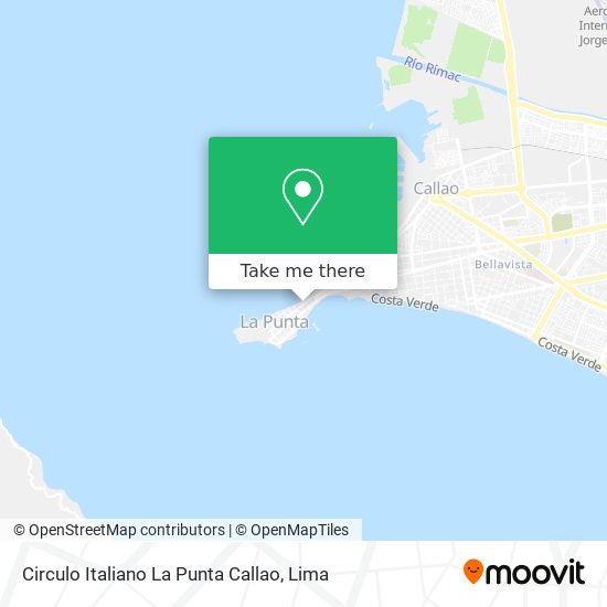 Mapa de Circulo Italiano La Punta Callao