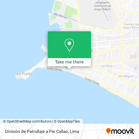 División de Patrullaje a Pie Callao map