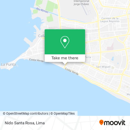 Nido Santa Rosa map