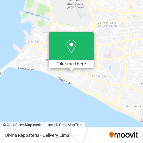 Divina Repostería - Delivery map