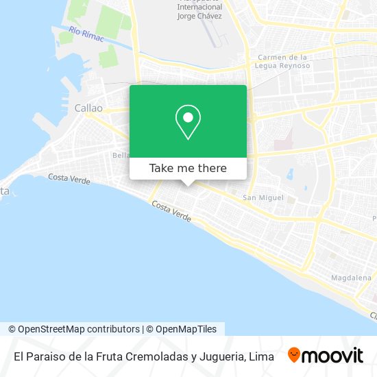 El Paraiso de la Fruta Cremoladas y Jugueria map