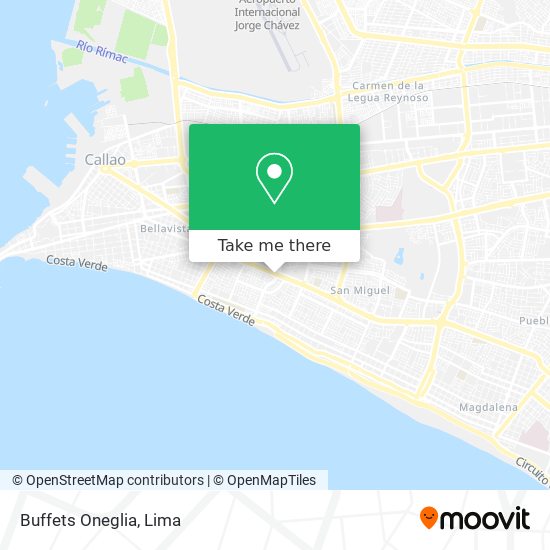 Buffets Oneglia map