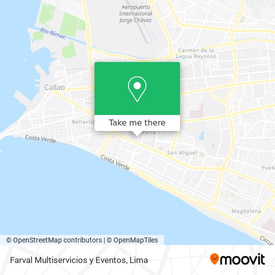 Farval Multiservicios y Eventos map