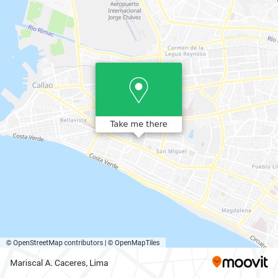 Mapa de Mariscal A. Caceres
