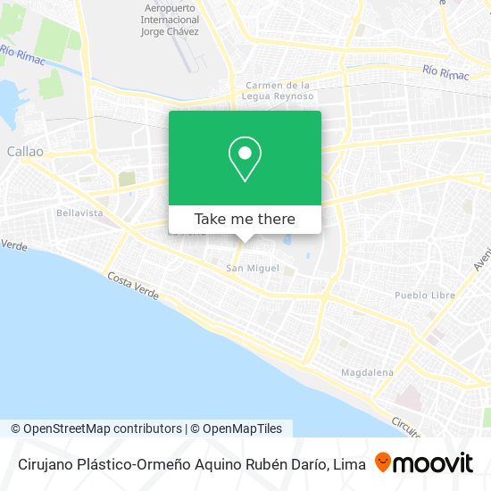 Cirujano Plástico-Ormeño Aquino Rubén Darío map