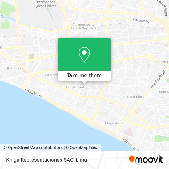 Khiga Representaciones SAC map