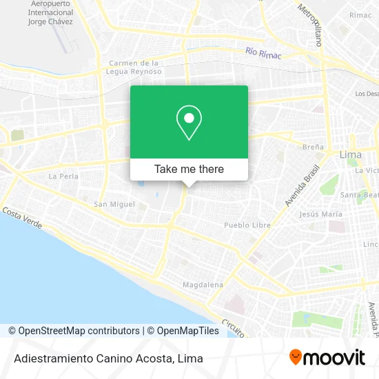 Adiestramiento Canino Acosta map