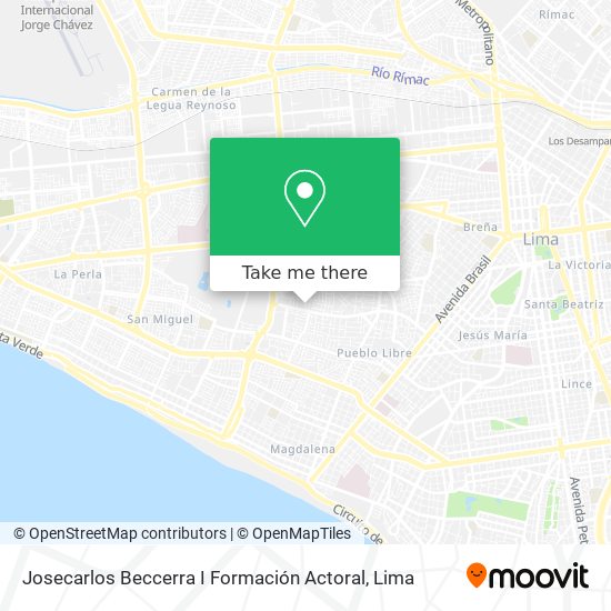 Josecarlos Beccerra I Formación Actoral map