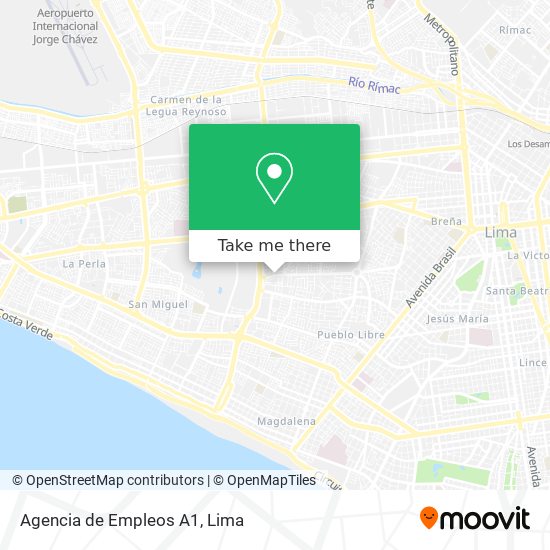 Mapa de Agencia de Empleos A1