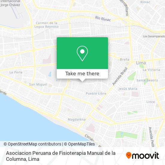 Mapa de Asociacion Peruana de Fisioterapia Manual de la Columna