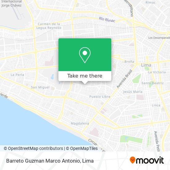 Barreto Guzman Marco Antonio map